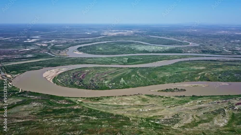 aerial view of the river aerial view of the river