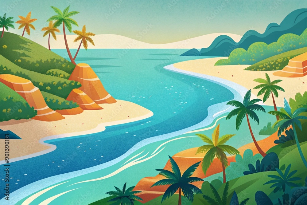 Fototapeta premium the tropical coast