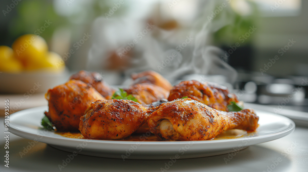 Hot chicken legs, lunch,roasted chicken Hot chicken legs, lunch,roasted chicken