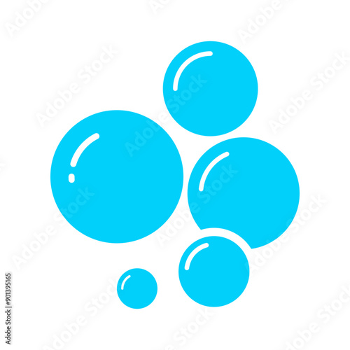 Air bubble icon vector design illustration isolated on white background