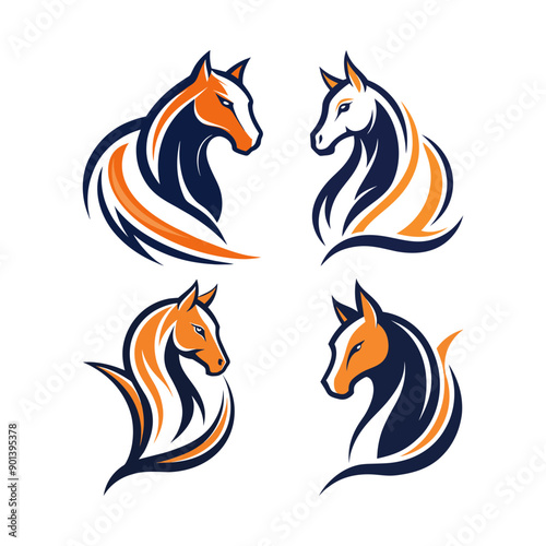 Wallpaper Mural Horse logos art illustration Torontodigital.ca