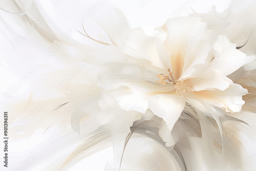 Floral white background backgrounds flower petal.