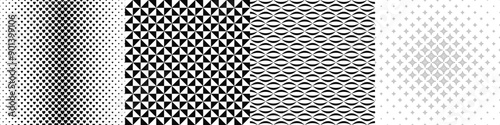 Black and white pattern collection