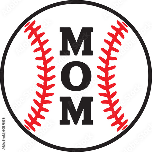 Baseball Mom Vector