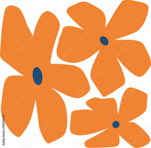 
Abstract Flower Matisse inspired. Contemporary Organic Shapes
