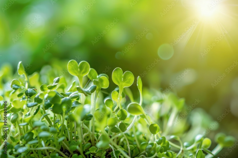 Closeup of alfalfa sprouts nature background Closeup of alfalfa sprouts nature background