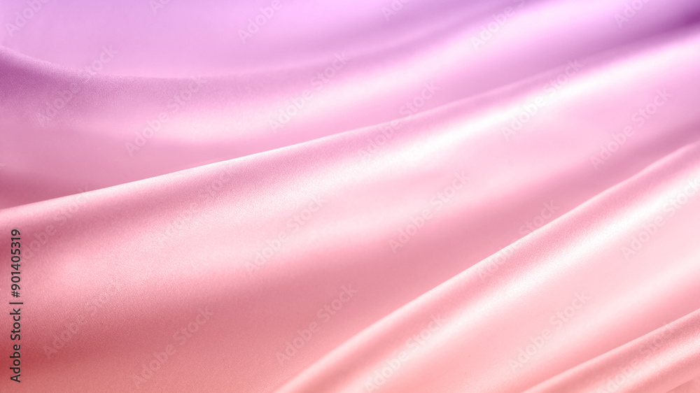 Obraz premium 流れのあるグラデーションのシルクサテン