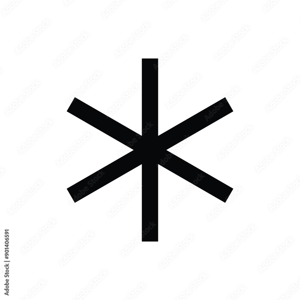 Star code on a white background Star code on a white background