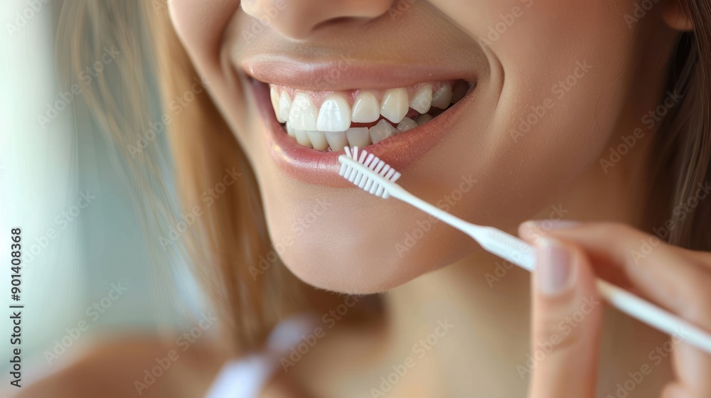 A person using a tongue scraper, emphasizing comprehensive oral hygiene