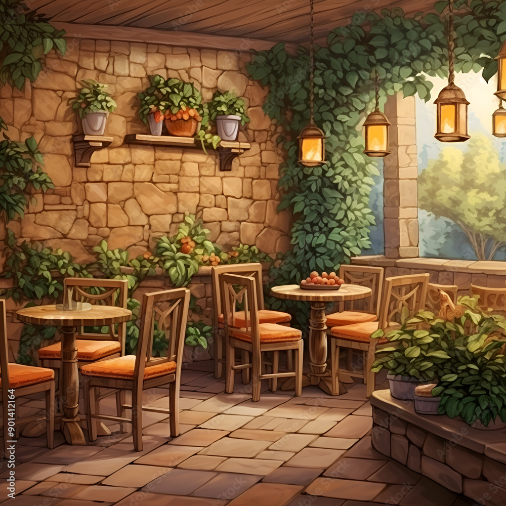 Obraz premium interior of a restaurant