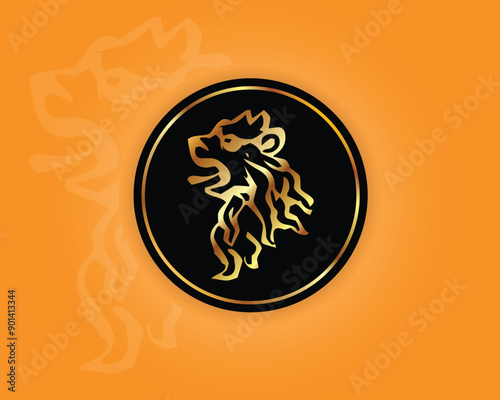 lion head vector artwork