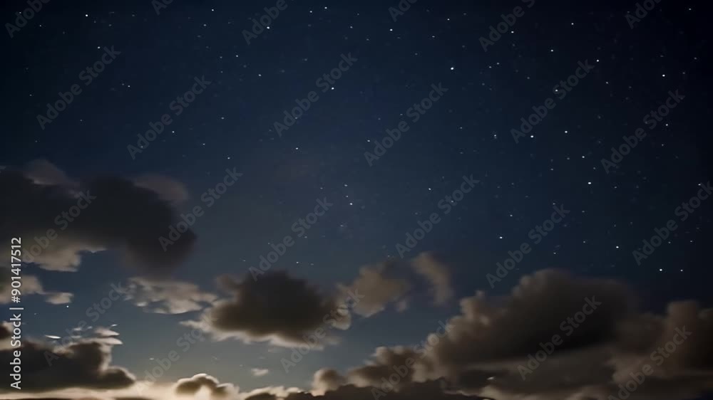 Clouds drifting across a darkening sunset sky. Clouds drifting across a darkening sunset sky.