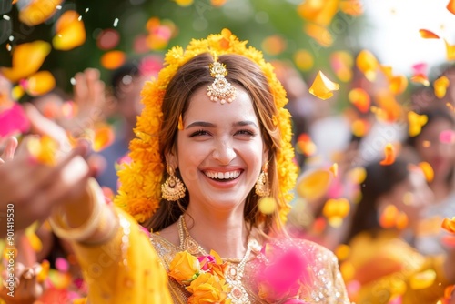 A jolly ceremony scene featuring cheerful music and bright visuals, highlighting the festive and uplifting nature of the event.