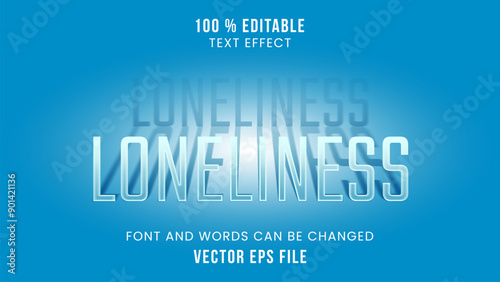 Editable text effect with shadows and deep impressions