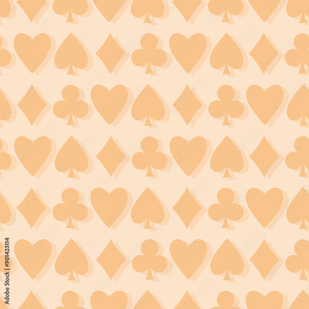 Poker table background. Casino poker table card orange vector pattern. Poker table background. Casino poker table card orange vector pattern.