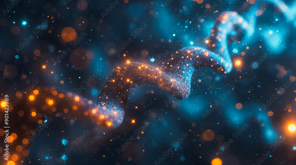 Futuristic digital wallpaper with a blue 3D background, showcasing DNA helix, gene technology, and genetic cells, representing advanced biotechnology and medical research. Futuristic digital wallpaper with a blue 3D background, showcasing DNA helix, gene technology, and genetic cells, representing advanced biotechnology and medical research.