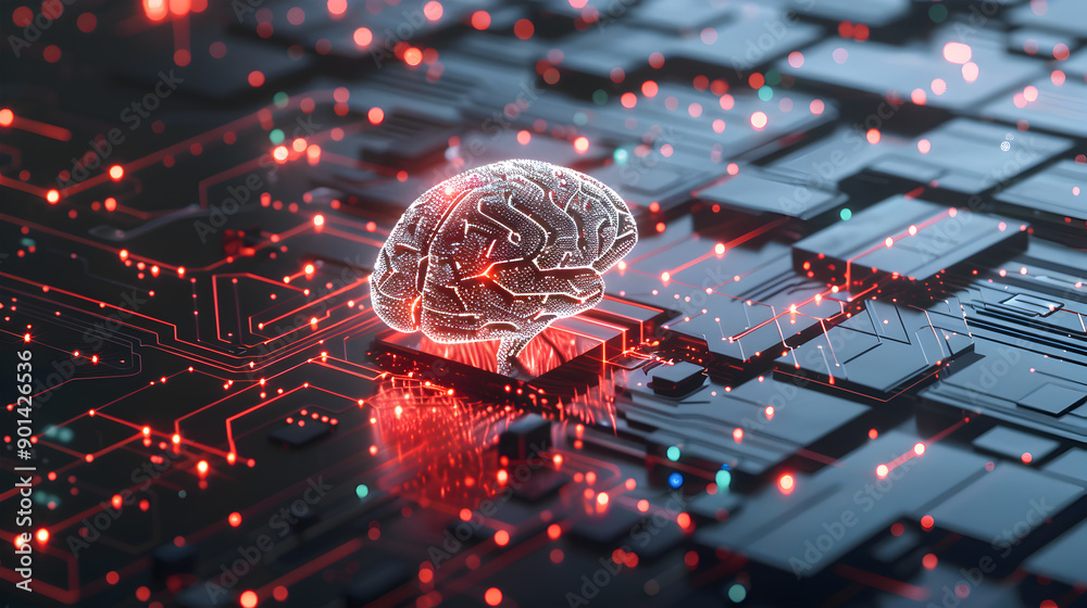 oncept of artificial intelligence use analytics, automation, and an ...