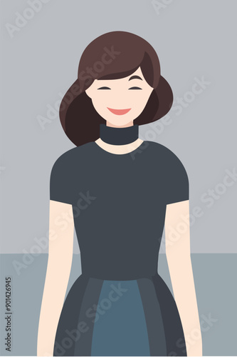 volto di donna sorridente