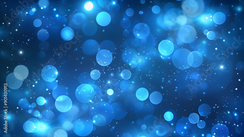 stylish blue technology lights background. Generative Ai.