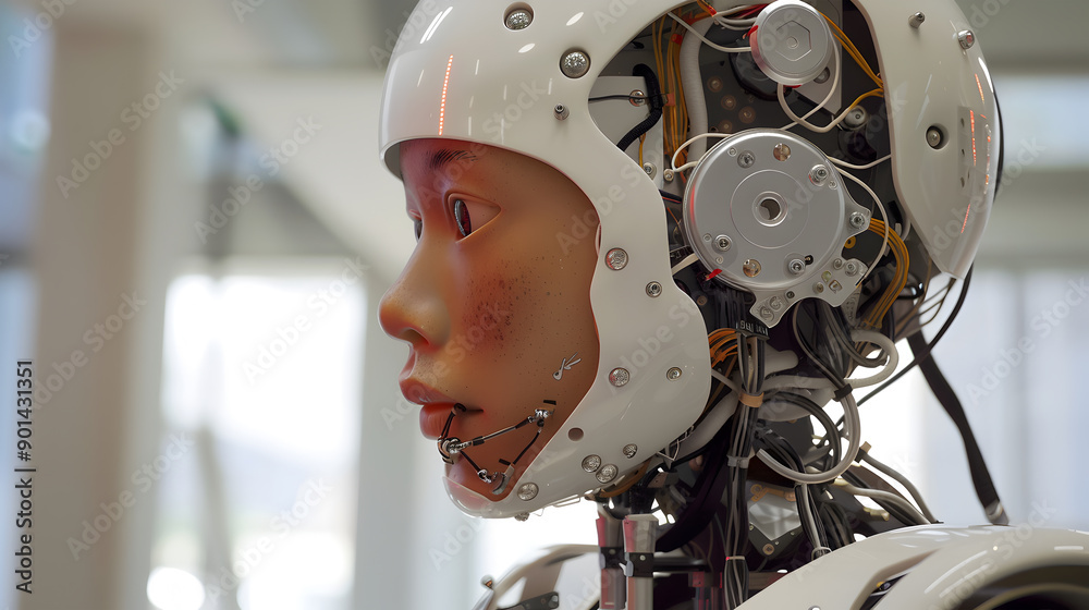 Fototapeta premium tech Marvels- Artificial Intelligence. Generative Ai.