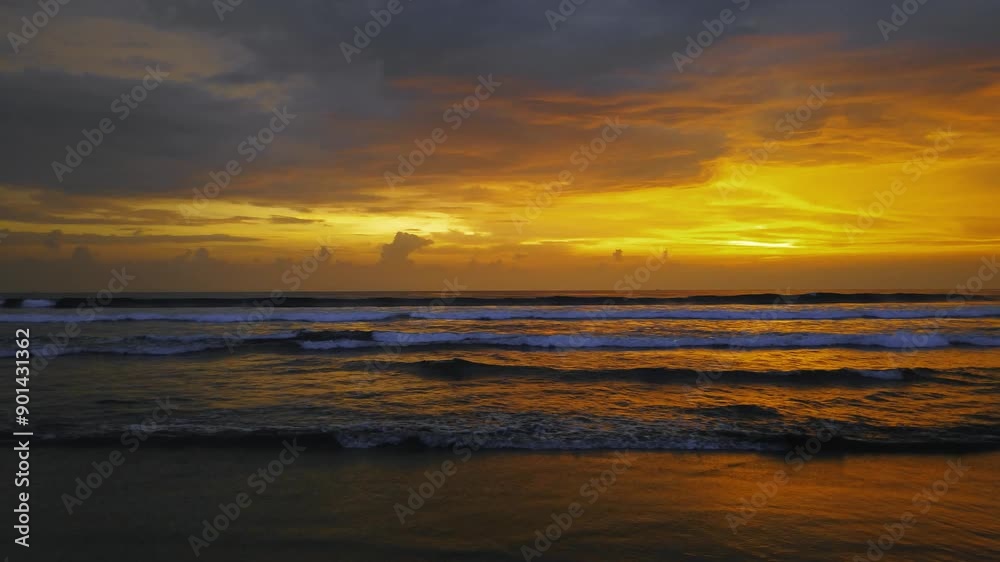 Beautiful Slow Motion Shot of Beautiful Sunset View at the Beach 4K Beautiful Slow Motion Shot of Beautiful Sunset View at the Beach 4K