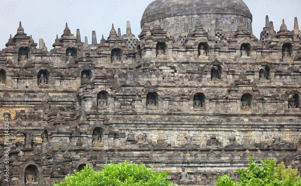 Fototapeta premium Templo de Borobudur, Magelang Regency, Java, Indonesia