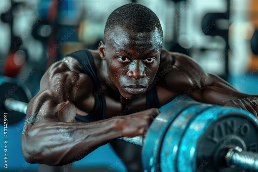 Fototapeta premium Boost Your Strength and Power with a Structured Training Routine A Comprehensive Guide for Competitive Athletes