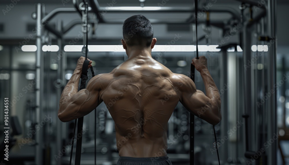 Professional Bodybuilder Utilizing Advanced Machines for Enhanced Muscle Growth and Conditioning A Glimpse into the World of Strength Training and Physique Enhancement Professional Bodybuilder Utilizing Advanced Machines for Enhanced Muscle Growth and Conditioning A Glimpse into the World of Strength Training and Physique Enhancement