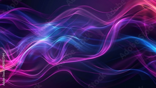 Abstract Background with Swirling Colors