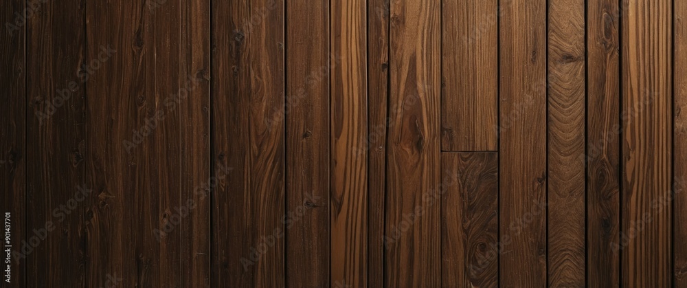 Fototapeta premium Explore the rich, textured beauty of brown wood panels Abstract background and backdrop ideal for diverse creative projects Authentic and versatile imagery for your design needs.