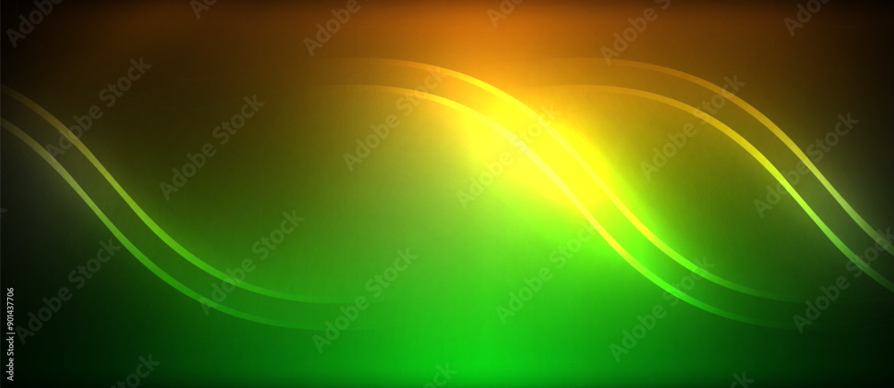 Neon glowing circle rays, light round lines in the dark, planet style neon wave lines. Energetic electric concept design for wallpaper, banner, background Neon glowing circle rays, light round lines in the dark, planet style neon wave lines. Energetic electric concept design for wallpaper, banner, background