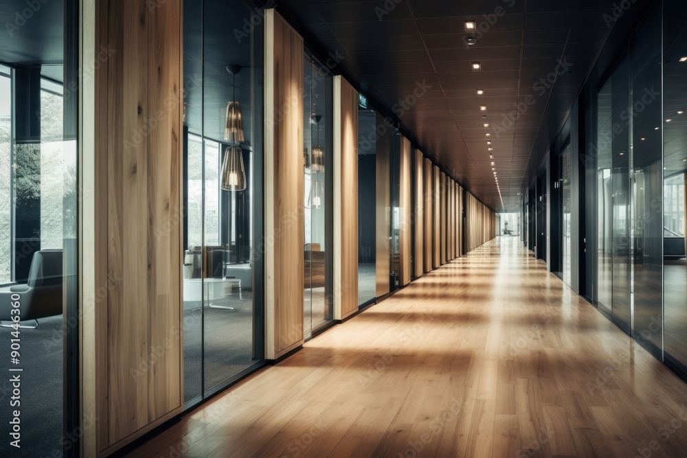 Fototapeta premium A0 poster corridor architecture building.