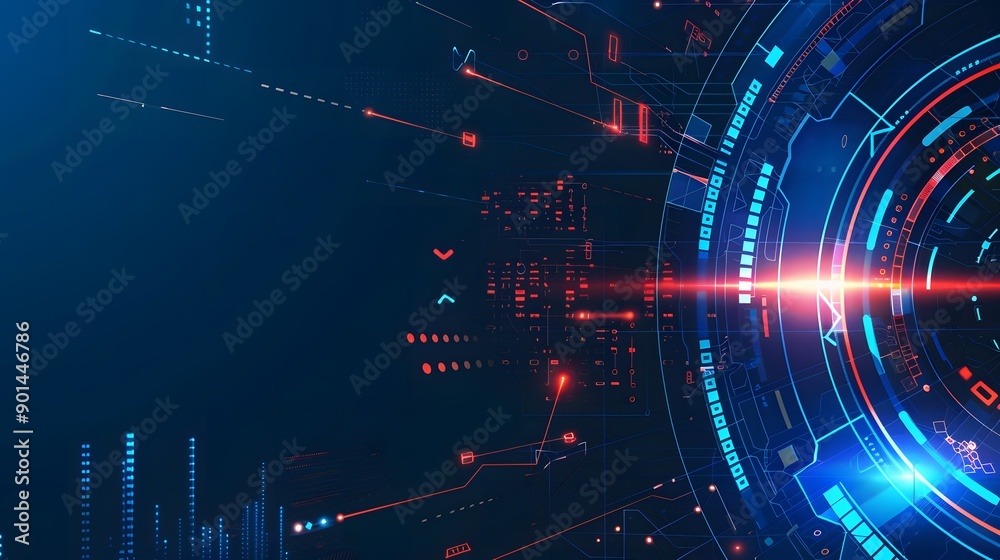 Fototapeta premium abstract technology background