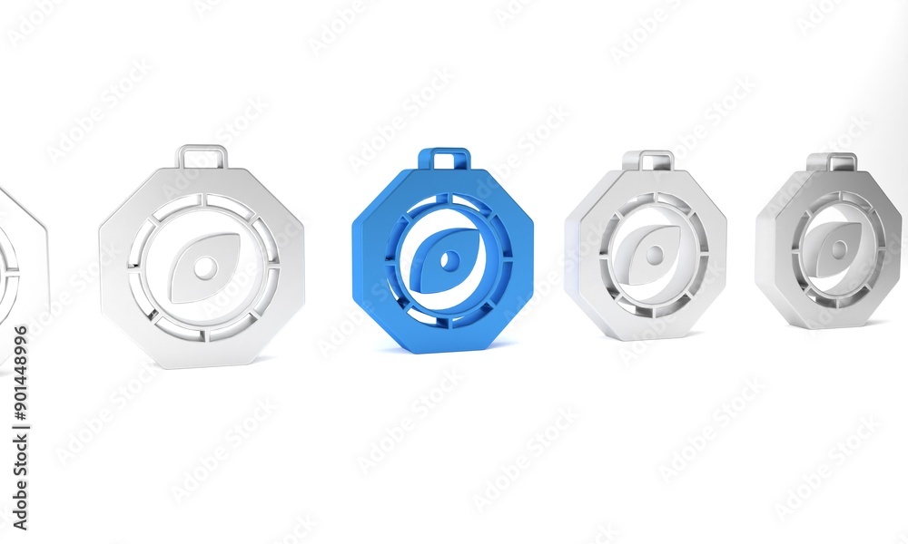 Blue Compass icon isolated on white background. Windrose navigation symbol. Wind rose sign. Minimalism concept. 3D render illustration Blue Compass icon isolated on white background. Windrose navigation symbol. Wind rose sign. Minimalism concept. 3D render illustration