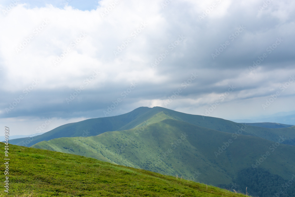 Beautiful mountain landscape in Carpathian mountains. Ukraine, Europe.