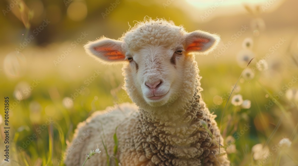 Obraz premium image of a cute sheep
