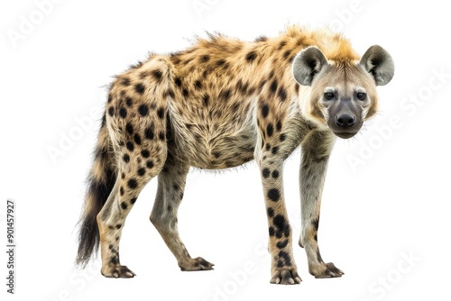 Hyena isolated on white background