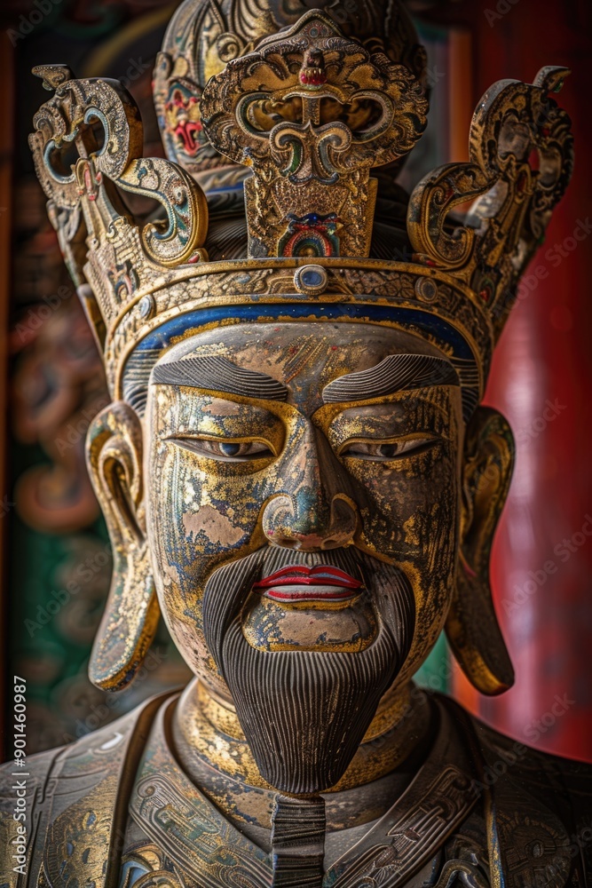 A man with a crown on his head A man with a crown on his head