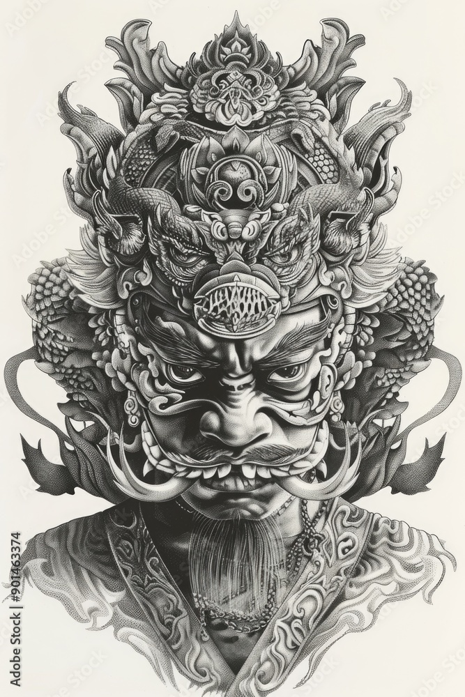 A man with a mask on his face