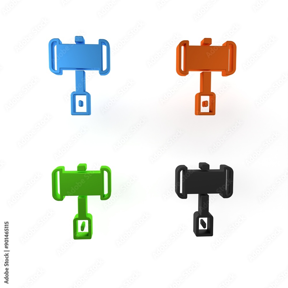 Colorful Medieval battle hammer icon isolated on white background. Minimalism concept. 3D render illustration Colorful Medieval battle hammer icon isolated on white background. Minimalism concept. 3D render illustration