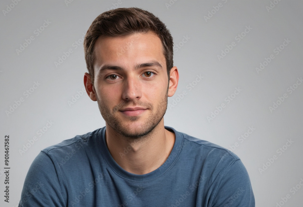 Portrait view of a regular Computer Programmer , candid, social media, avatar image, plain solid background Portrait view of a regular Computer Programmer , candid, social media, avatar image, plain solid background