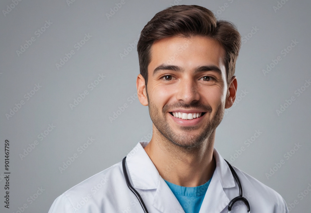 Portrait view of a regular Dentist , candid, social media, avatar image, plain solid background Portrait view of a regular Dentist , candid, social media, avatar image, plain solid background