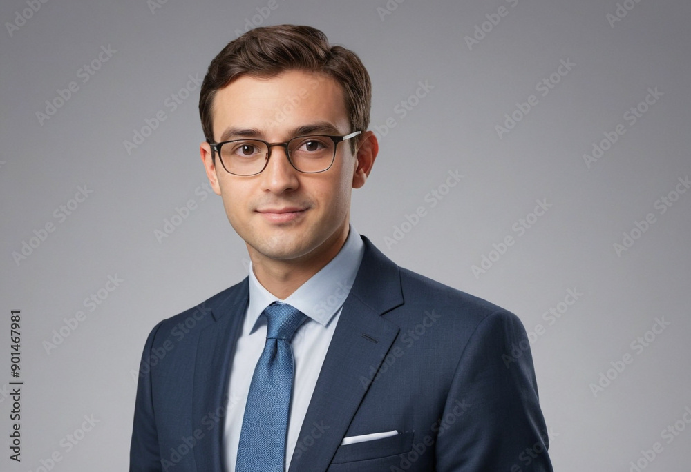 Portrait view of a regular Economist , candid, social media, avatar image, plain solid background Portrait view of a regular Economist , candid, social media, avatar image, plain solid background