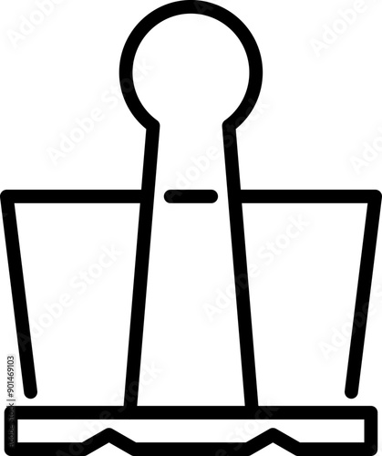 Binder Paper Clip Icon