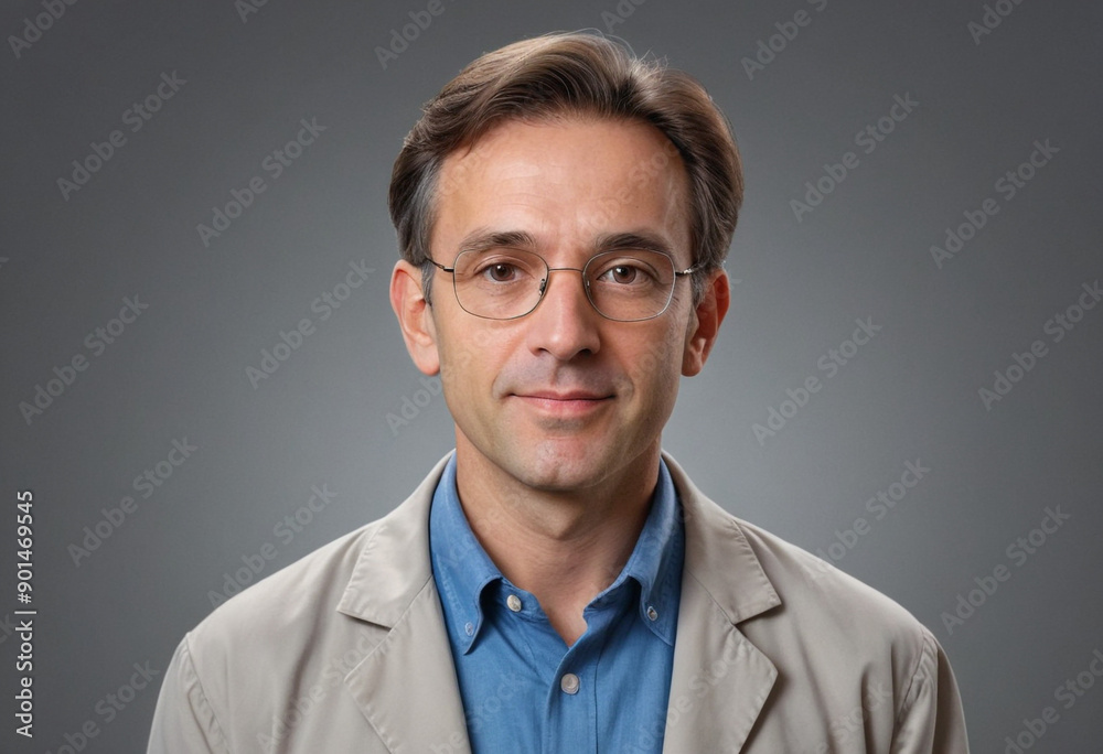 Portrait view of a regular Physicist , candid, social media, avatar image, plain solid background Portrait view of a regular Physicist , candid, social media, avatar image, plain solid background