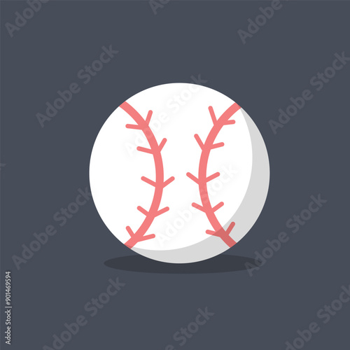 baseball ball in vector design.