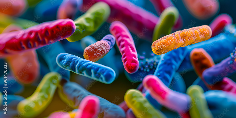 Colorful Bacteria: The Diversity of Microscopic Life, Vibrant Microbial World: A Close-Up of Bacteria Colorful Bacteria: The Diversity of Microscopic Life, Vibrant Microbial World: A Close-Up of Bacteria