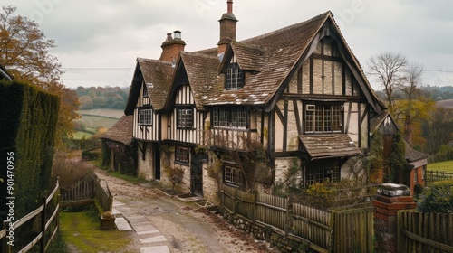 Write about the architectural heritage preservation efforts in safeguarding a medieval house in the UK. Describe timber-framed structures, wattle