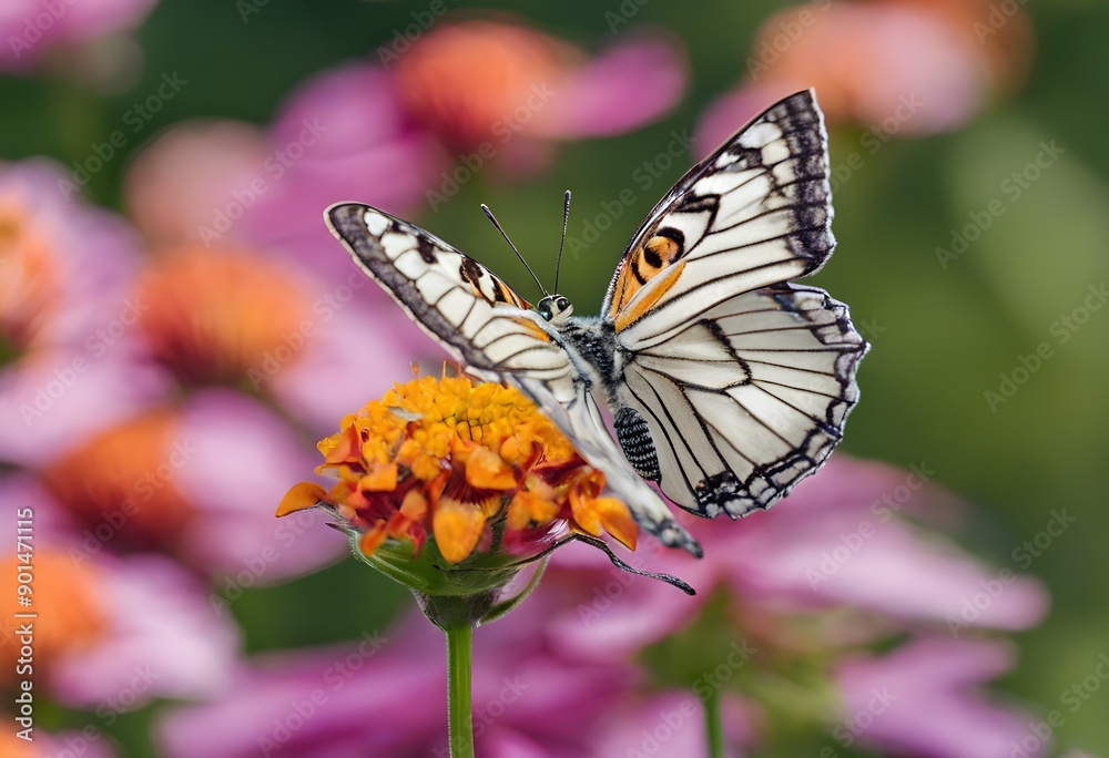 Fototapeta premium A Butterfly on a flower