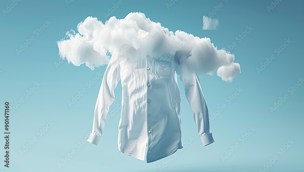 White Shirt Floating Among Clouds White Shirt Floating Among Clouds